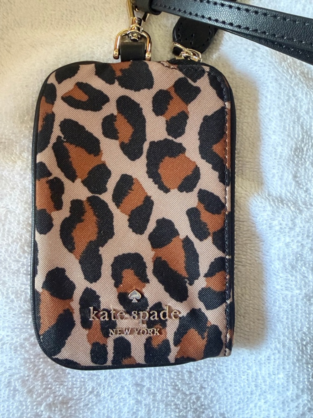 Kate Spade card case on lanyard